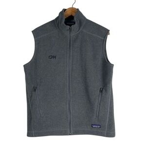Patagonia Synchilla Better Sweater Gray‎ Vest Size M Embroidered